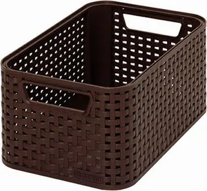 Korb, künstliches Rattan, 7 l, schokoladenbraun, CURVER